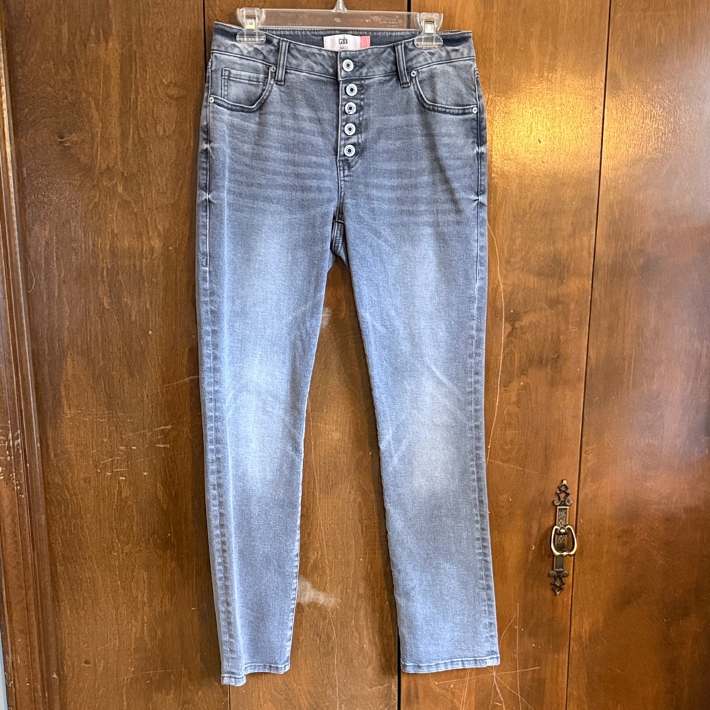 CAbi Denim Button-Fly Straight Jeans